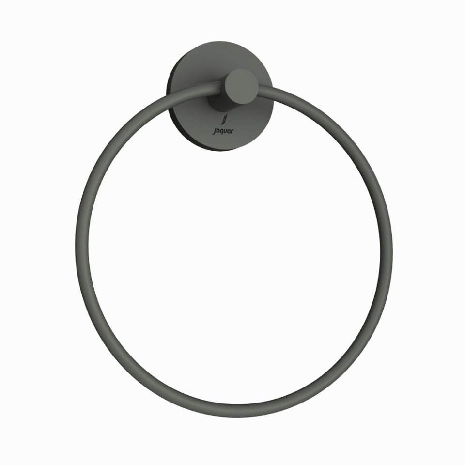 JAGUAR ROUND TOWEL RING WALL FLANGE ACN-GRF-1121BN GRAPHITE