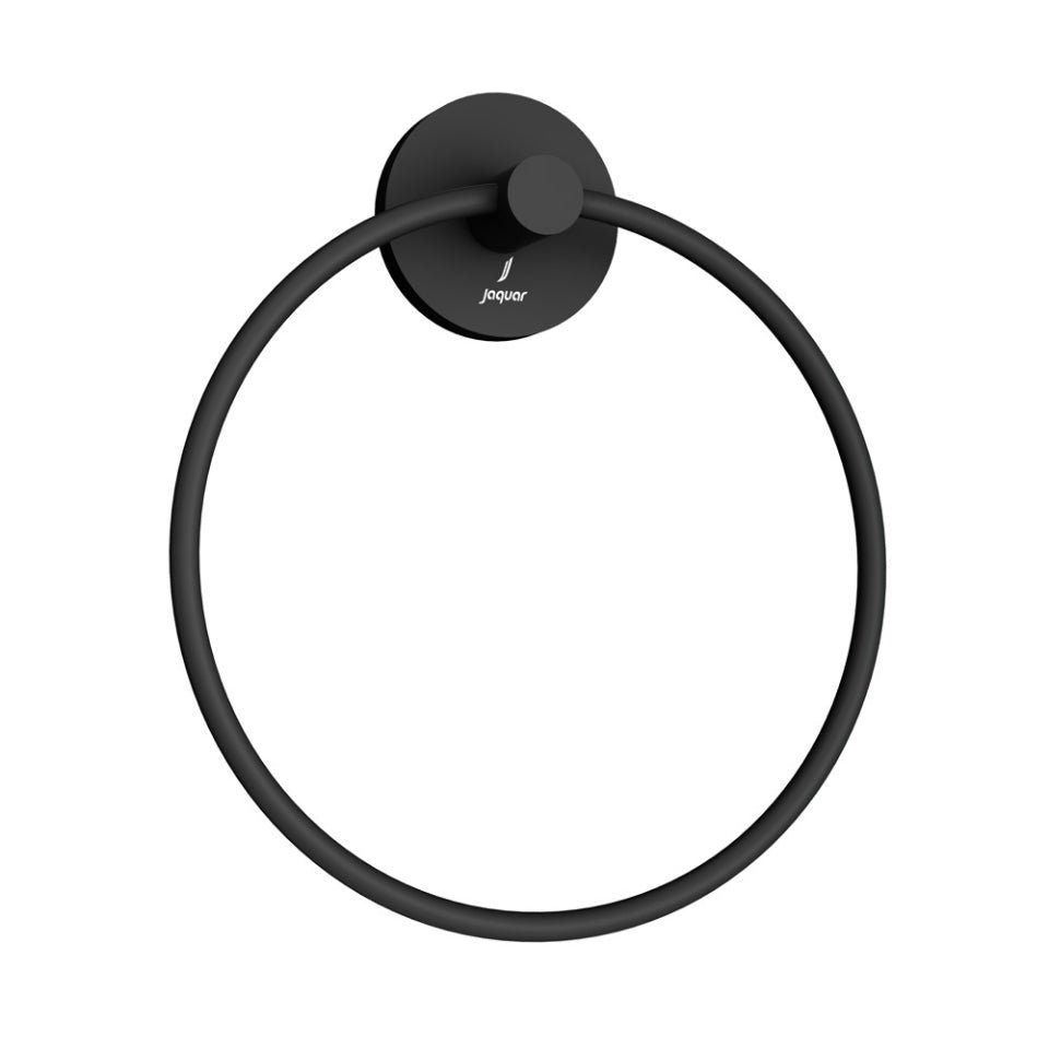 JAGUAR ROUND TOWEL RING WALL FLANGE ACN-BLM-1121BN BLACK MATT
