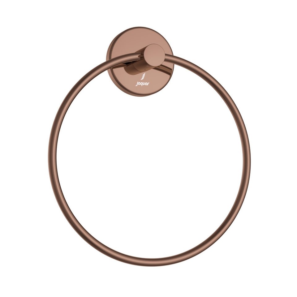 JAGUAR ROUND TOWEL RING WALL FLANGE ACN-BGP-1121BN - BLUSH GOLD PVD