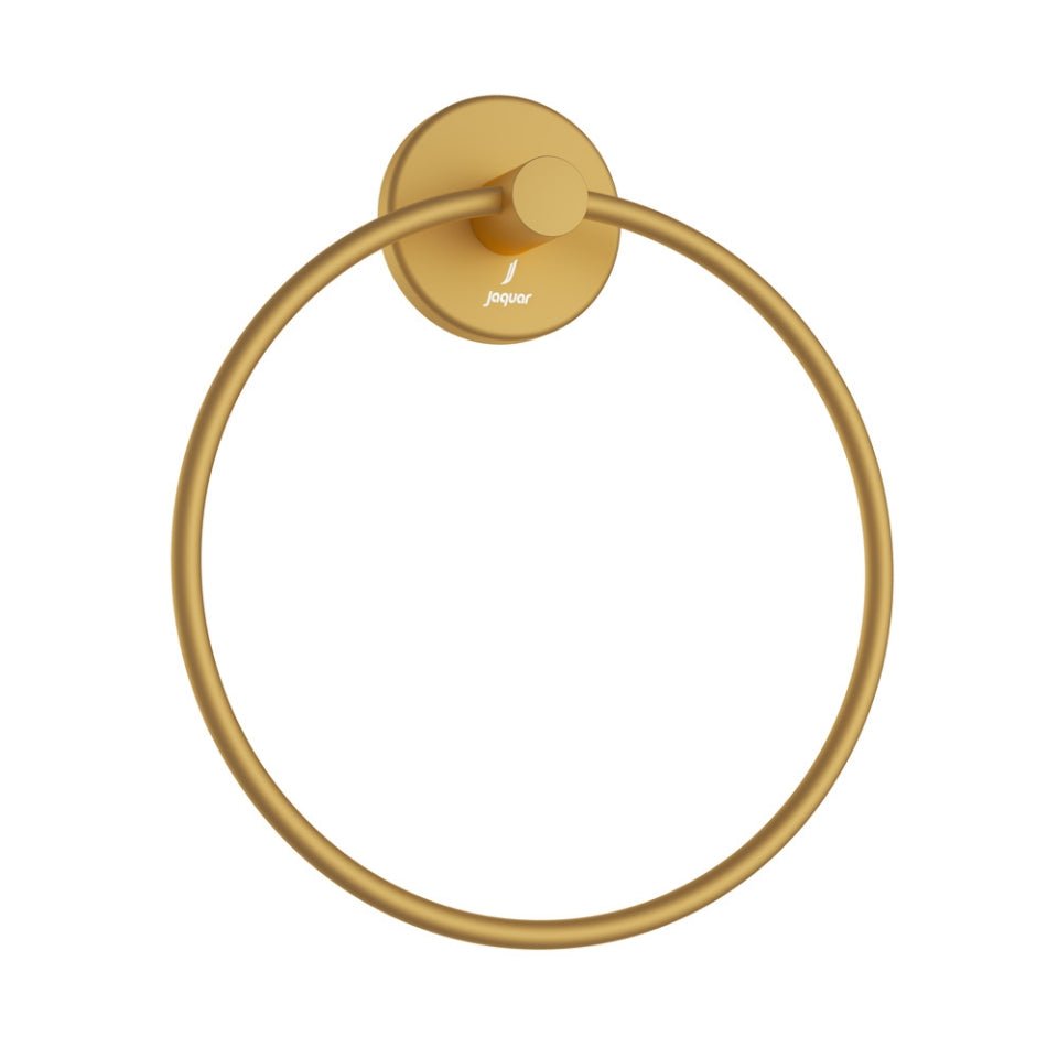 JAGUAR ROUND TOWEL RING WALL FLANGE ACN-GMP-1121BN GOLD MATT PVD