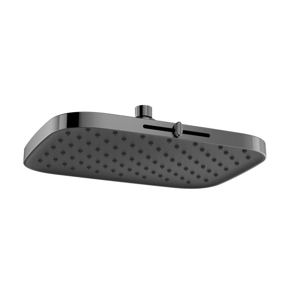JAQUAR OCTANE SLIDER MULTIFLOW OVERHEAD SHOWER OHS-BCH-1745 - BLACK CHROME