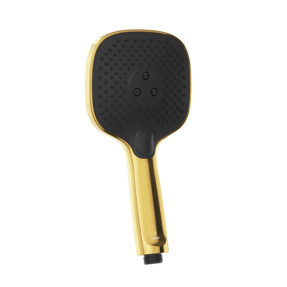 JAQUAR OCTANE ROTOR MULTIFUNCTION TRI FLOW HAND SHOWER HSH-GBP-1777 -GOLD BRIGHT PVD