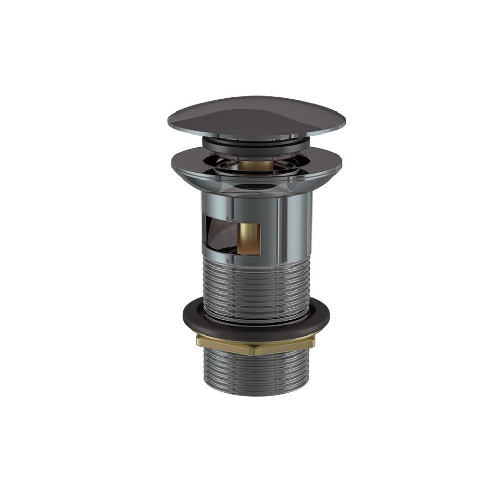 JAQUAR WASH BASIN 3 INCHES POP-UP WASTE COUPLING CLICK CLAK WASTE ALD-BCH-729 - BLACK CHROME