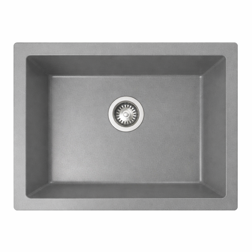 Nirali Quartz Sink Quartz Elite Range LIVIA SMALL( 18 x 16 inches ) - Grey
