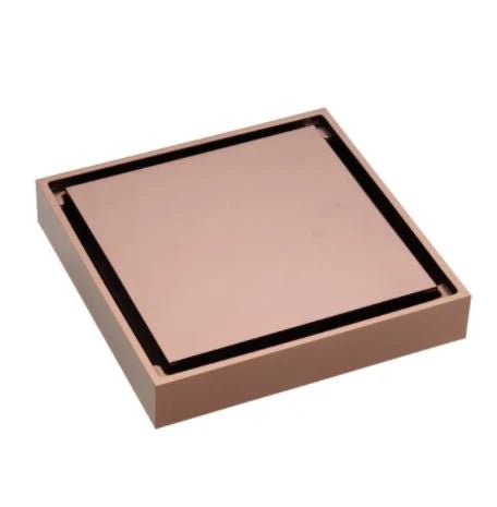 Picaso 6"x 6"Tile Insert Floor Drain- Rose Gold