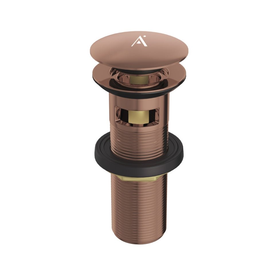 JAQUAR WASH BASIN 5 INCHES POP-UP WASTE COUPLING CLICK CLAK WASTE ALD-BGP-729L130 - BLUSH GOLD BRIGHT PVD