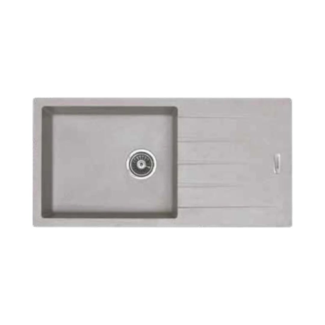 Hindware Quartz Sink Emerald EMERALD 40 X 20 X 9 ( 40 x 20 inches ) - White DX