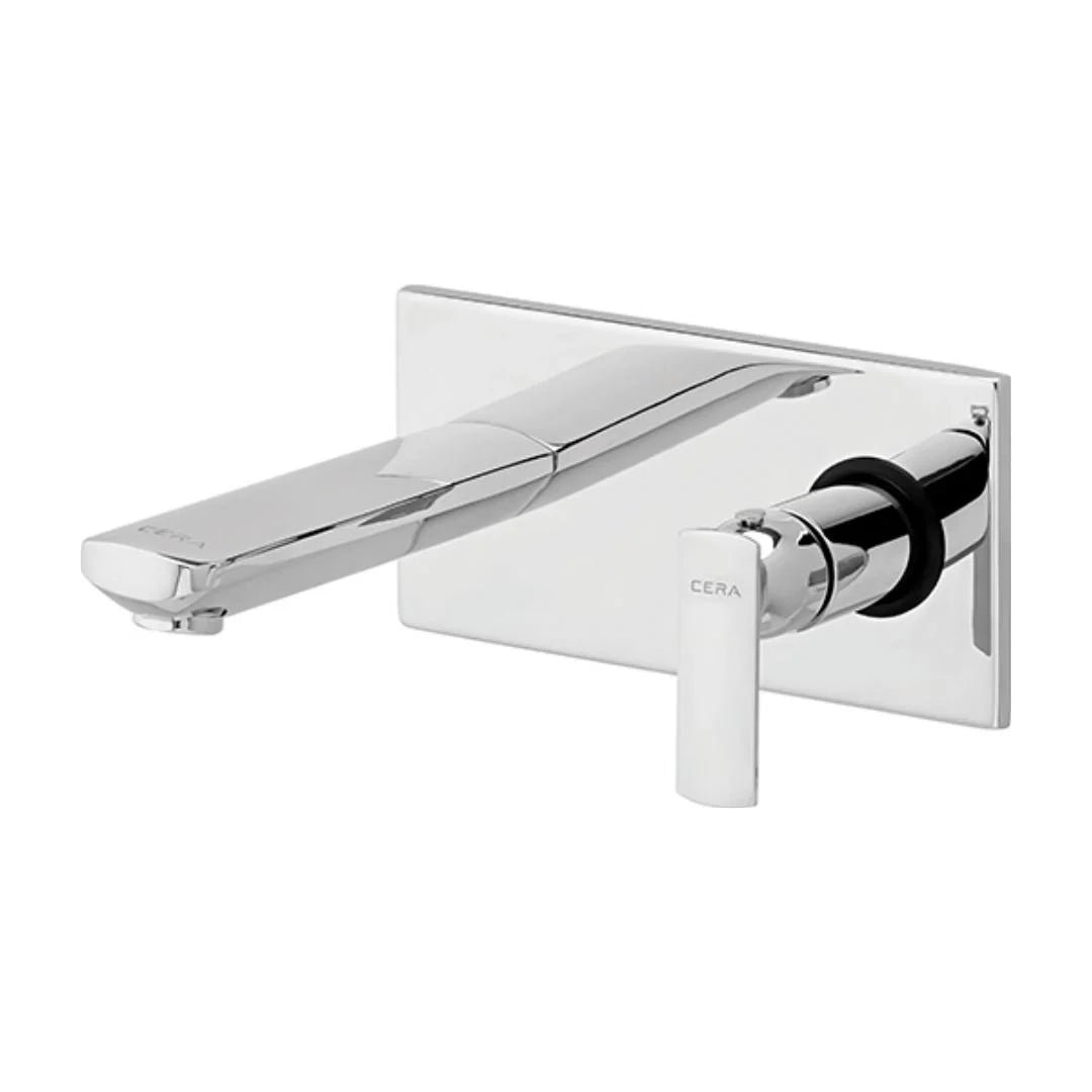 Cera Wall Mounted Basin Mixer Titanium F1003653 - Chrome