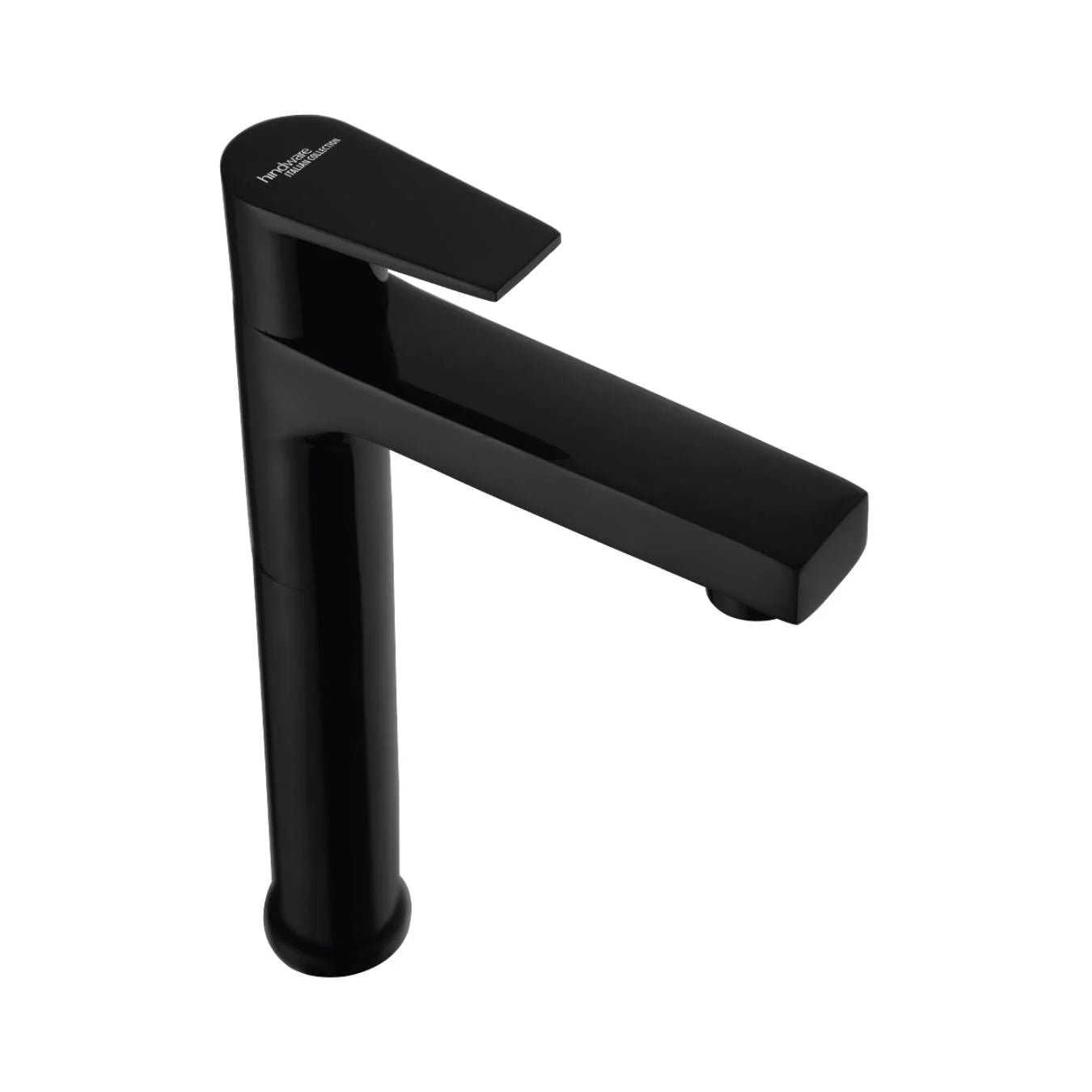 Hindware Table Mounted Tall Boy Basin Tap Edge F360002GRT - Black Chrome