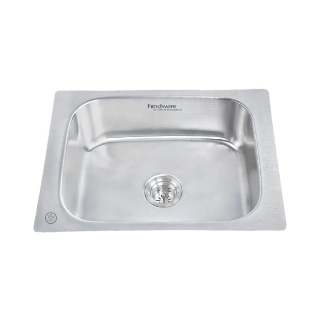 Hindware Stainless Steel Sink Pressed Series SINGLE BOWL FLAMINGO 24 x 20 x 8 ( 24 x 20 inches ) - Glossy