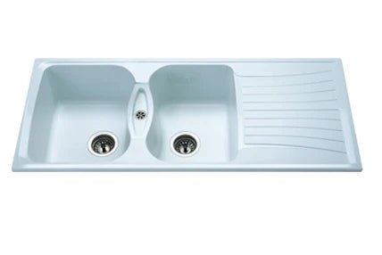 Nirali Quartz Sink Quartz Premium Range KAPPA LV 2 ( 45 x 19.5 inches ) - Beige Granite