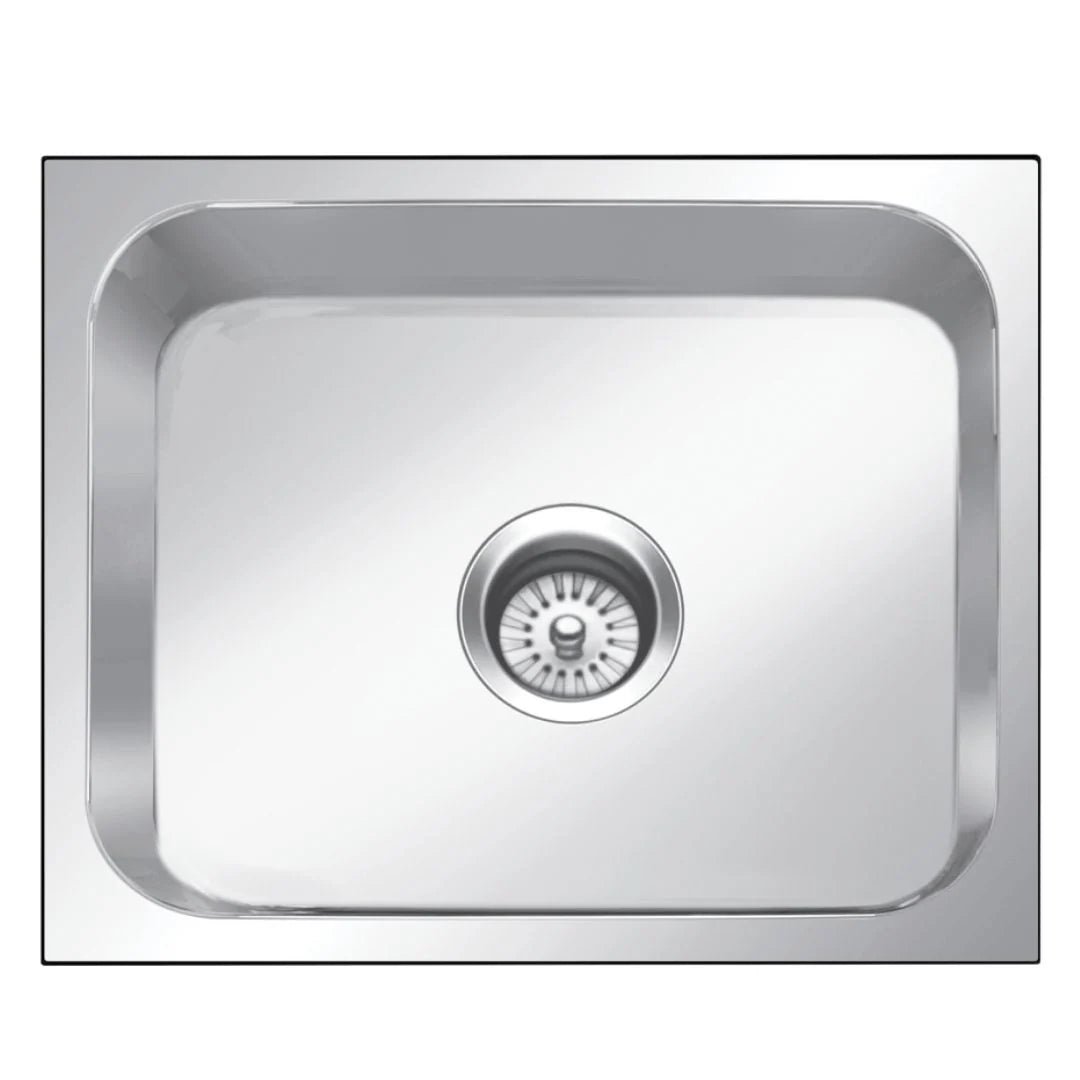 Nirali Stainless Steel Sink Rectangular Straight Range ORRA ( 15 x 12 inches ) - Glossy