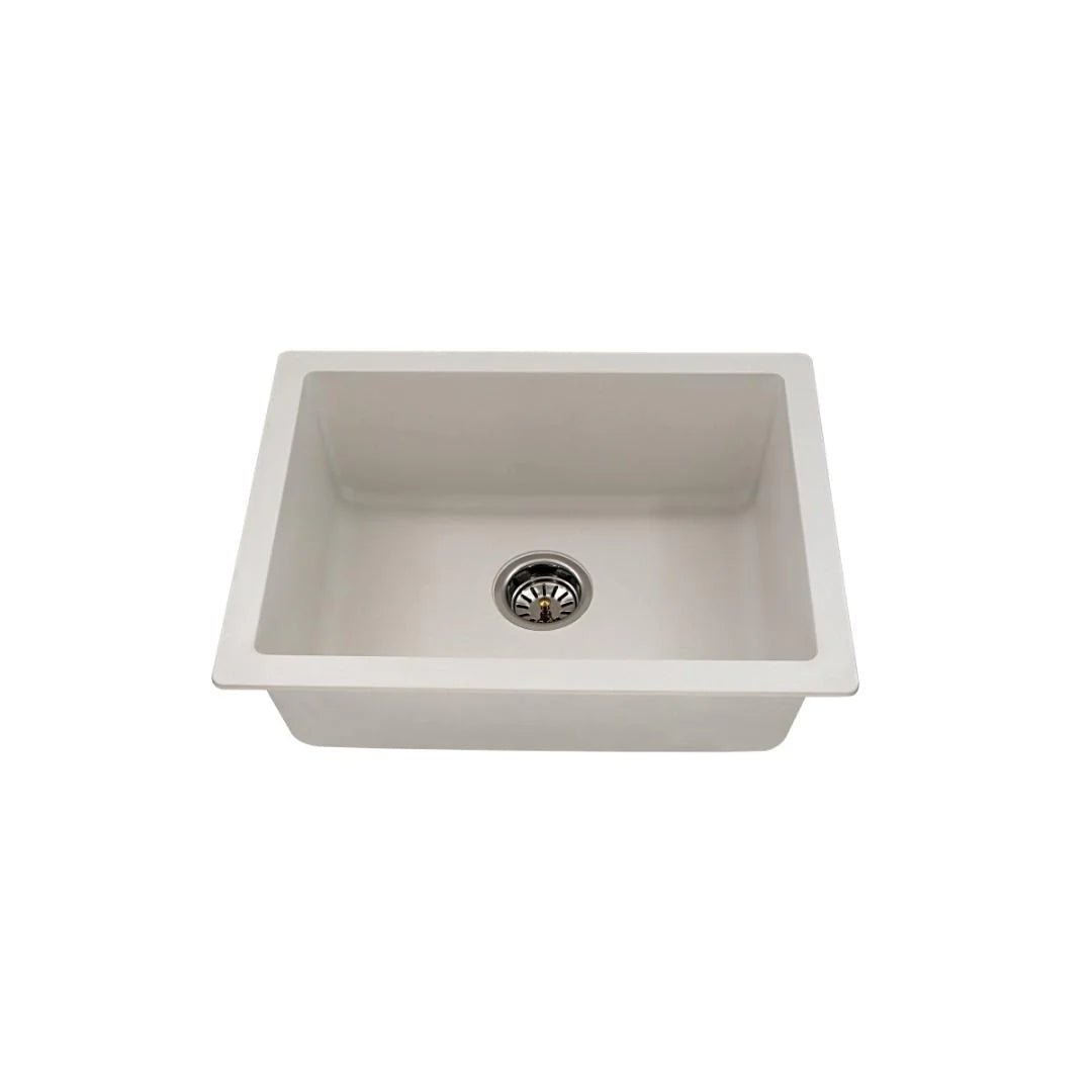 Hindware Quartz Sink Sapphire SAPPHIRE 28.5 X 19 X 8 ( 28.5 x 19 inches ) - White