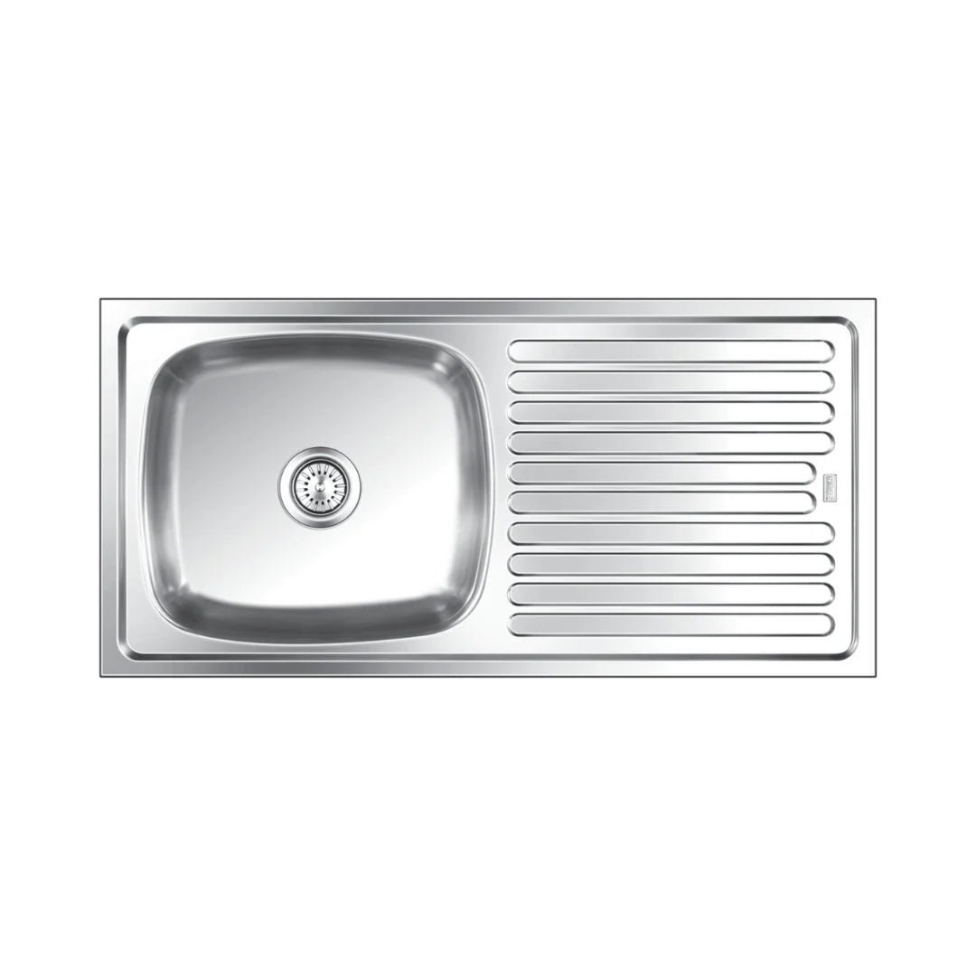 Nirali Stainless Steel Sink Popular Range ELEGANCE LARGE ( 45 x 20 inches ) - Satin