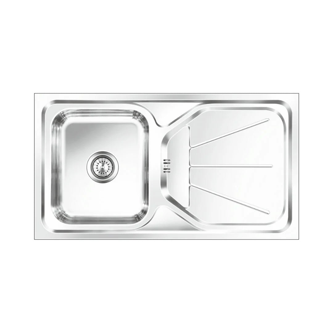 Nirali Stainless Steel Sink D'Signo Range ELEGANCE UNIQUE SMALL ( 36 x 20 inches ) - Anti-Scratch