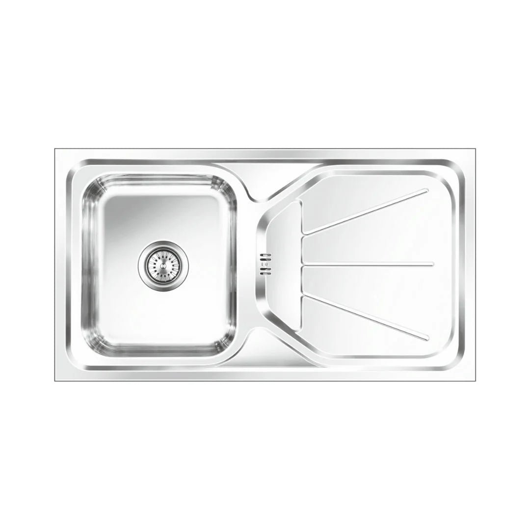 Nirali Stainless Steel Sink D'Signo Range ELEGANCE UNIQUE SMALL ( 36 x 20 inches ) - Satin