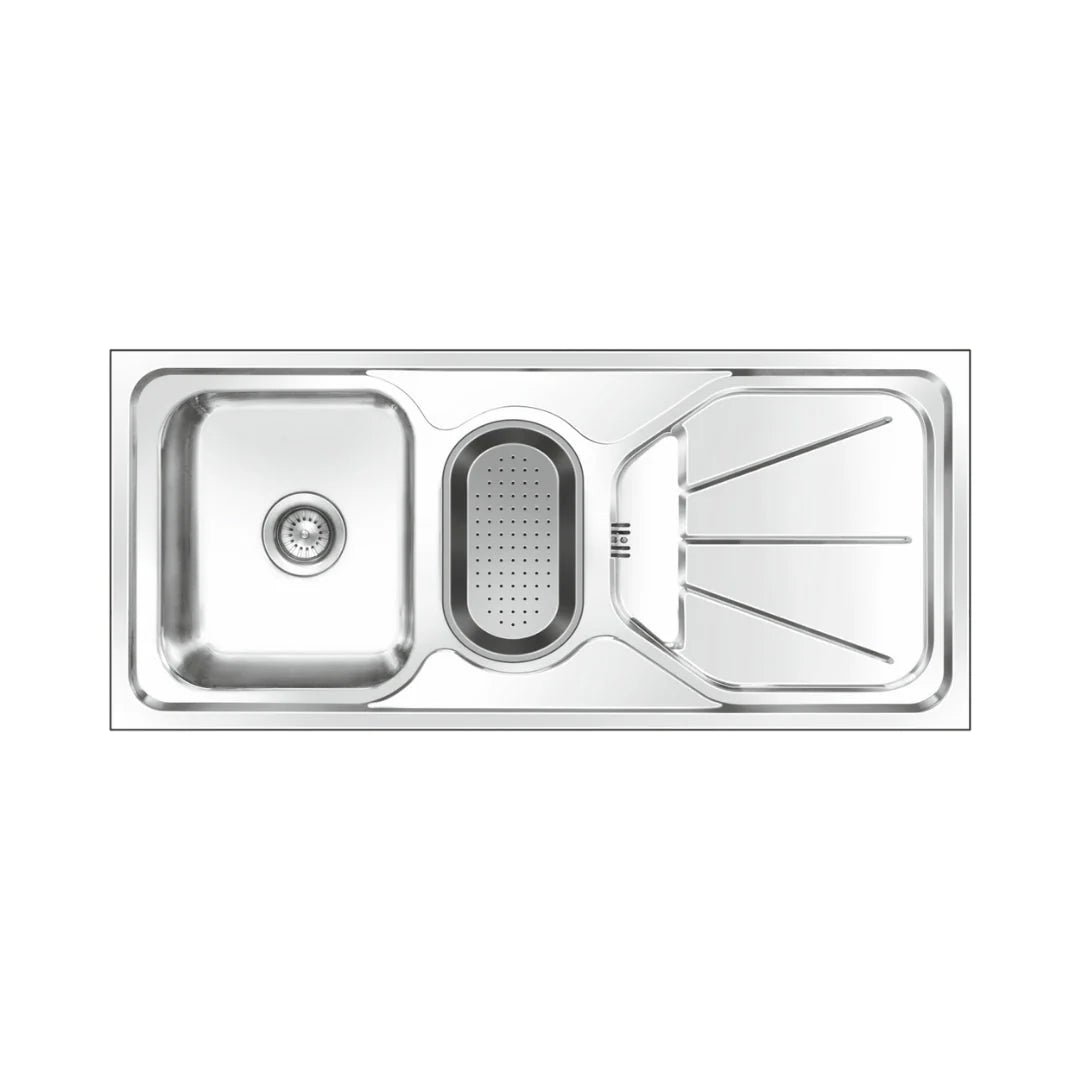 Nirali Stainless Steel Sink D'Signo Range FABULOUS UNIQUE ( 45 x 20 inches ) - Anti-Scratch