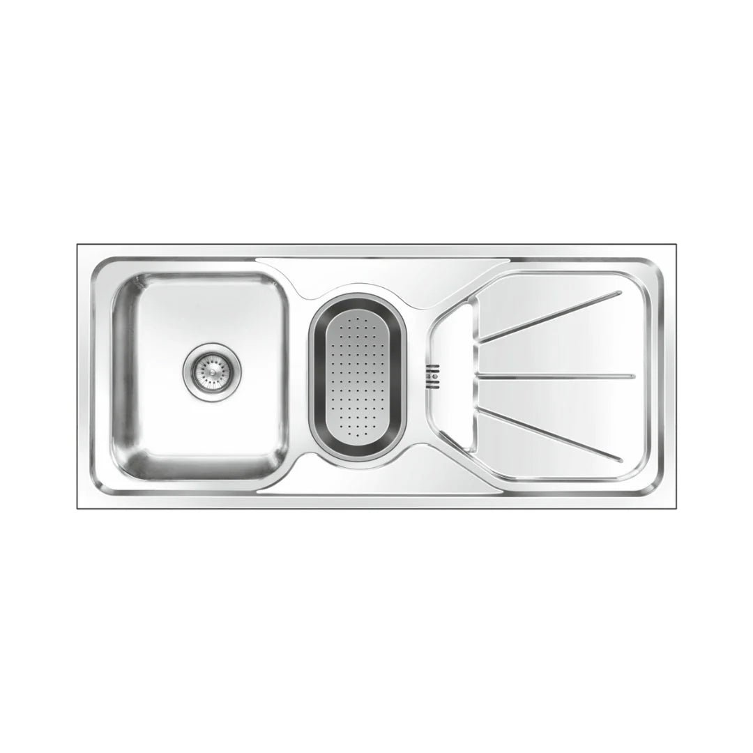 Nirali Stainless Steel Sink D'Signo Range FABULOUS UNIQUE ( 45 x 20 inches ) - Glossy