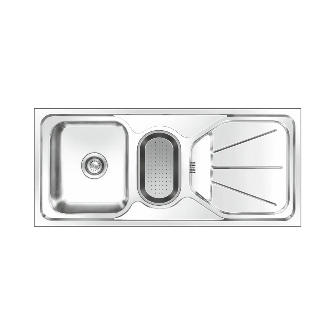 Nirali Stainless Steel Sink D'Signo Range FABULOUS UNIQUE ( 45 x 20 inches ) - Satin