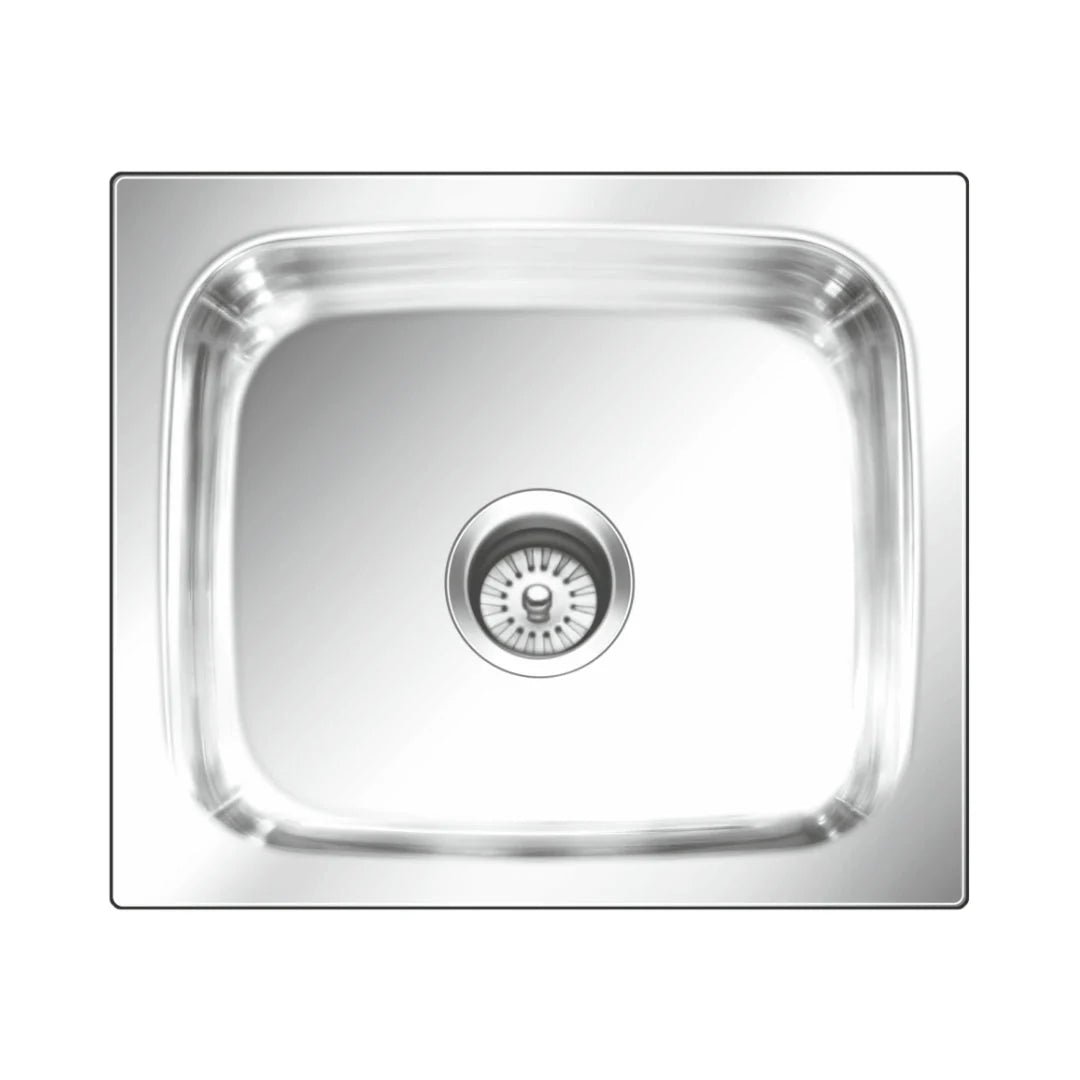 Nirali Stainless Steel Sink Popular Range GRACE PLAIN BIG ( 21 x 18 inches ) - Satin