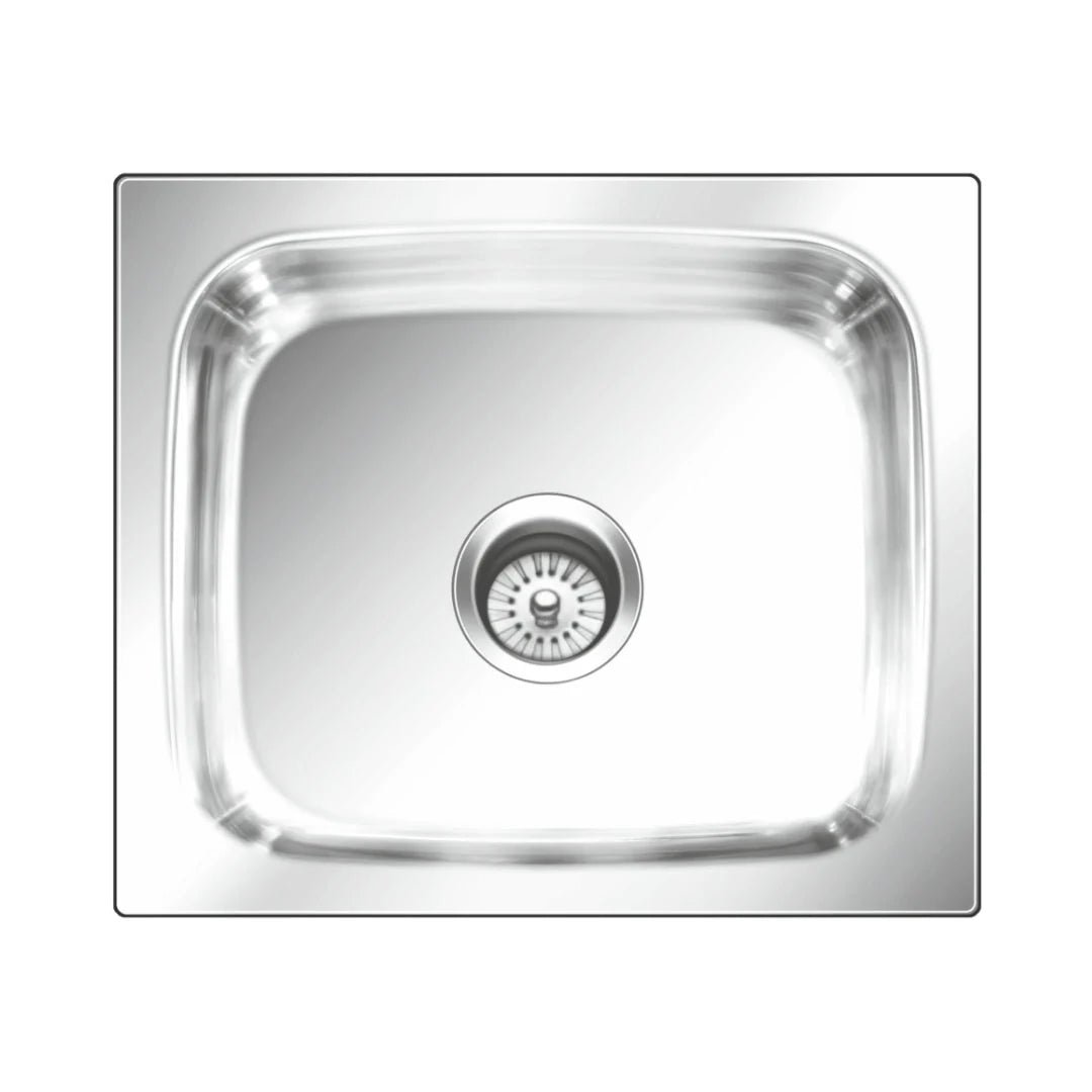 Nirali Stainless Steel Sink Popular Range GRACE PLAIN LARGE ( 24 x 18 inches ) - Satin