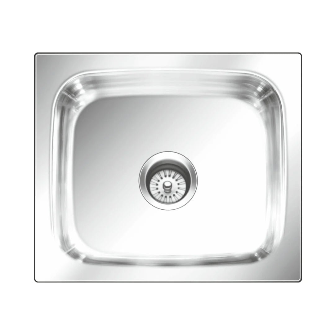 Nirali Stainless Steel Sink Popular Range GRACE PLAIN SMALL ( 19 x 16 inches ) - Anti-Scratch