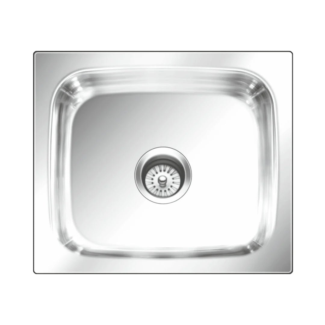 Nirali Stainless Steel Sink Popular Range GRACE PLAIN MINI ( 15 x 12 inches ) - Glossy
