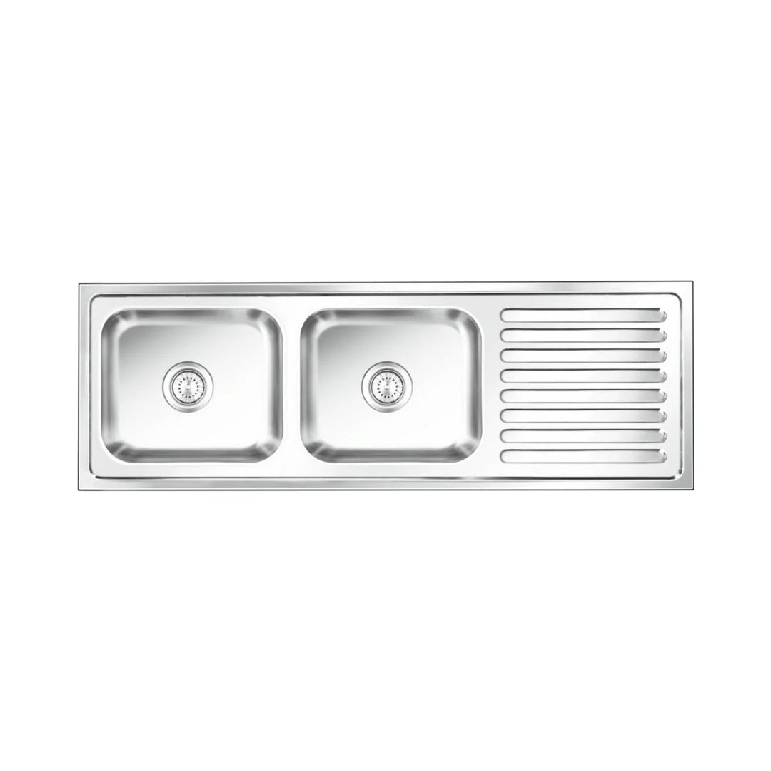 Nirali Stainless Steel Sink Popular Range GRACEFUL ELEGANCE BIG ( 61 x 20 inches ) - Glossy