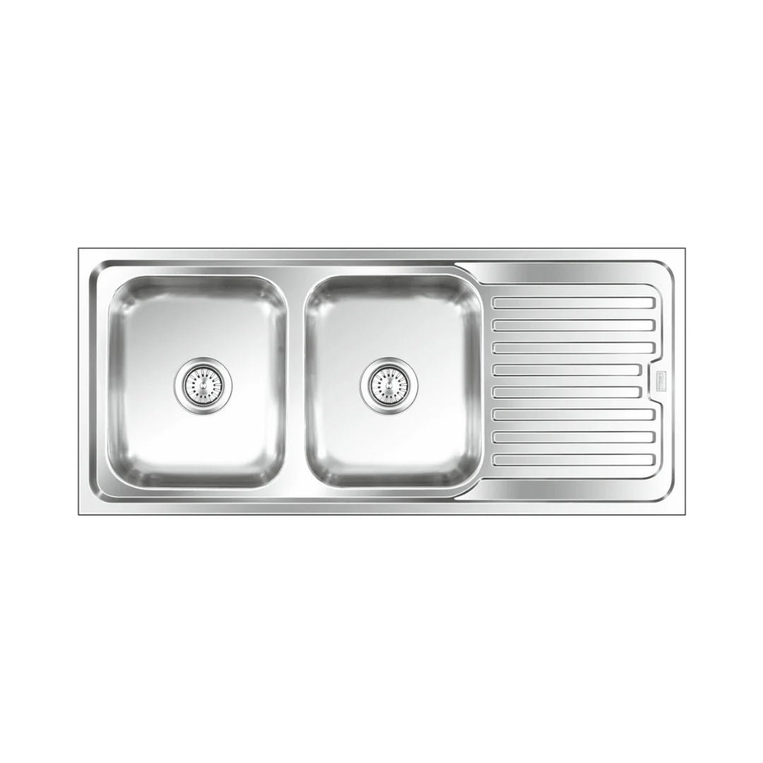 Nirali Stainless Steel Sink Popular Range GRACEFUL ELEGANCE MINI ( 46 x 20 inches ) - Satin