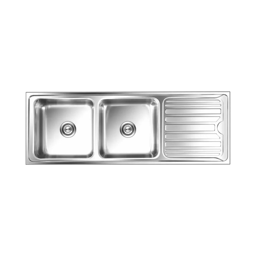 Nirali Stainless Steel Sink Silent Square Range LUXOR SMALL ( 54 x 20 inches ) - Anti-Scratch