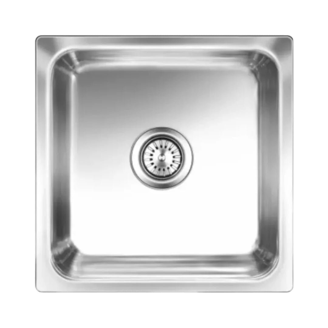 Nirali Stainless Steel Sink Silent Square Range OMNI MINI ( 16 x 16 inches ) - Glossy