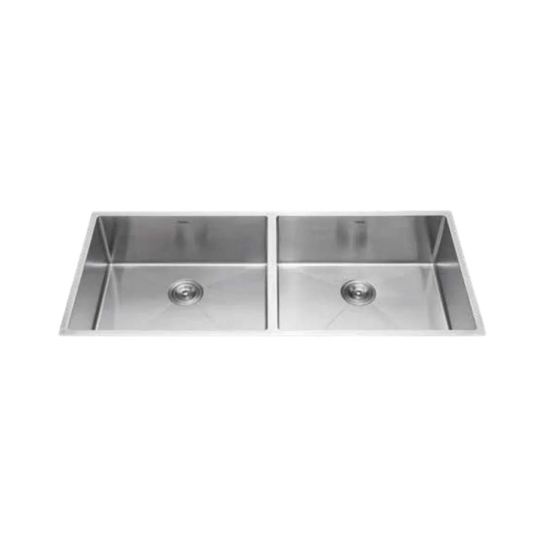 Hindware Stainless Steel Sink Handmade Series DOUBLE BOWL SUPERIO NEO 42 x 19 ( 42 x 19 inches ) - Satin