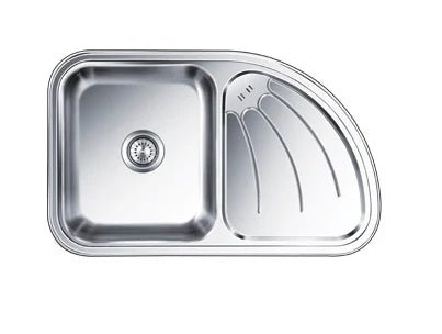 Nirali Stainless Steel Sink D'Signo Range ULTIMO RHD ( 34 x 21 inches ) - Anti-Scratch