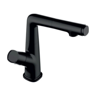 Carysil Table Mounted Pull-Out Kitchen Sink Mixer ALA01514 with Extractable Hand Shower Spout in Nera Finish