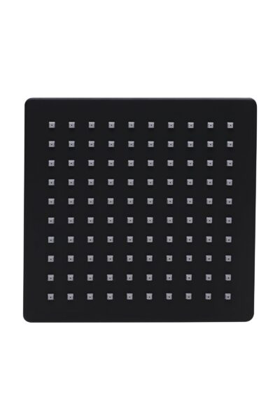 Picaso Elegant Matte Black Rain Shower 8x8