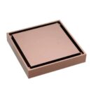 Picaso 6"x 6"Tile Insert Floor Drain- Rose Gold