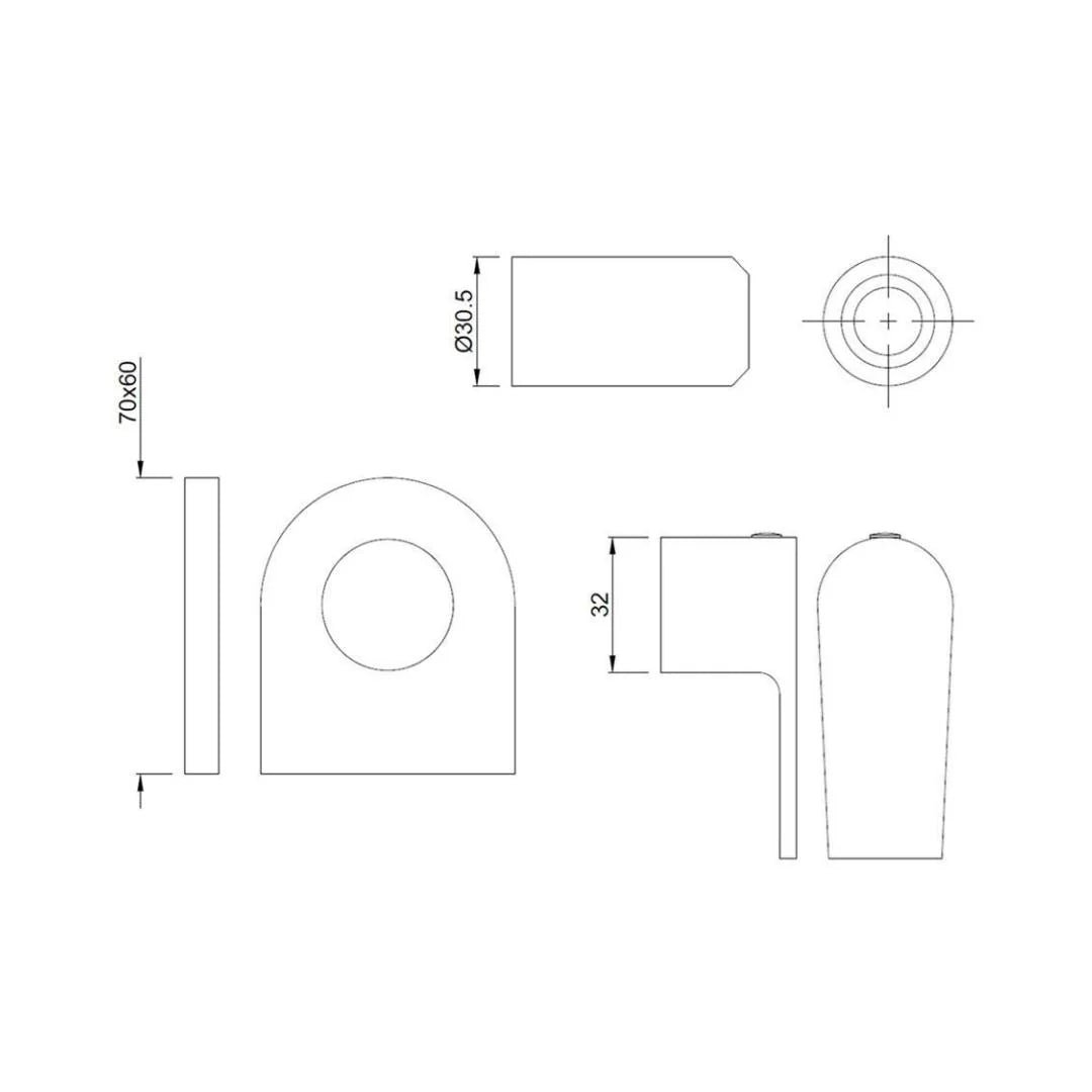 Jaquar Basin Area Stop Valve Aria ARI-CHR-39083K - Chrome - Image 2