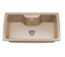 Nirali Quartz Sink Quartz Premium Range COREX ( 34 x 19.5 inches ) - White Granite