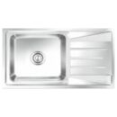 Nirali Stainless Steel Sink Popular Range ELEGANCE MASTER ( 32 x 18 inches ) - Glossy