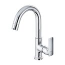 Cera Table Mounted Regular Basin Tap Titanium F1003105 - Chrome