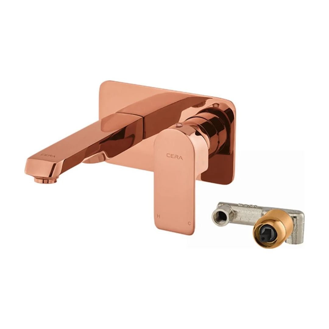 Cera Wall Mounted Basin Mixer Chelsea F1016473RG - Rose Gold - Image 2