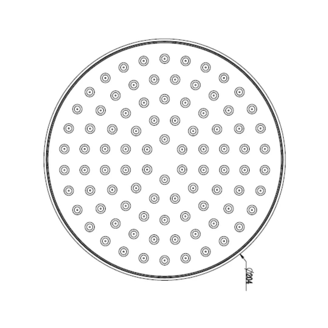 Hindware Single Flow Overhead Shower Glamour Collection F160125 - Grey - Image 3