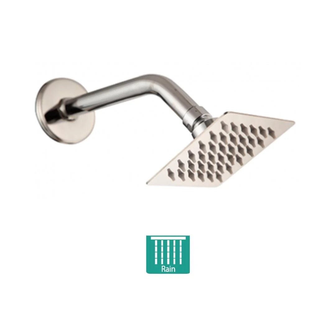 Hindware Single Flow Overhead Shower Geometric Collection F160143 - Stainless Steel - Image 2