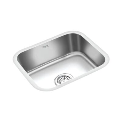 Hindware Stainless Steel Sink Undermount Series SINGLE BOWL FLAMINGO UM 22 x 18 ( 22 x 18 inches ) - Matt
