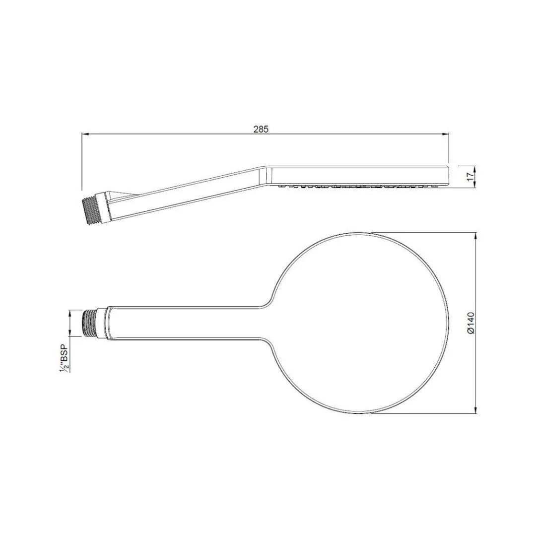 Jaquar Single Flow Hand Shower HSH-CHR-1727 - Chrome - Image 3
