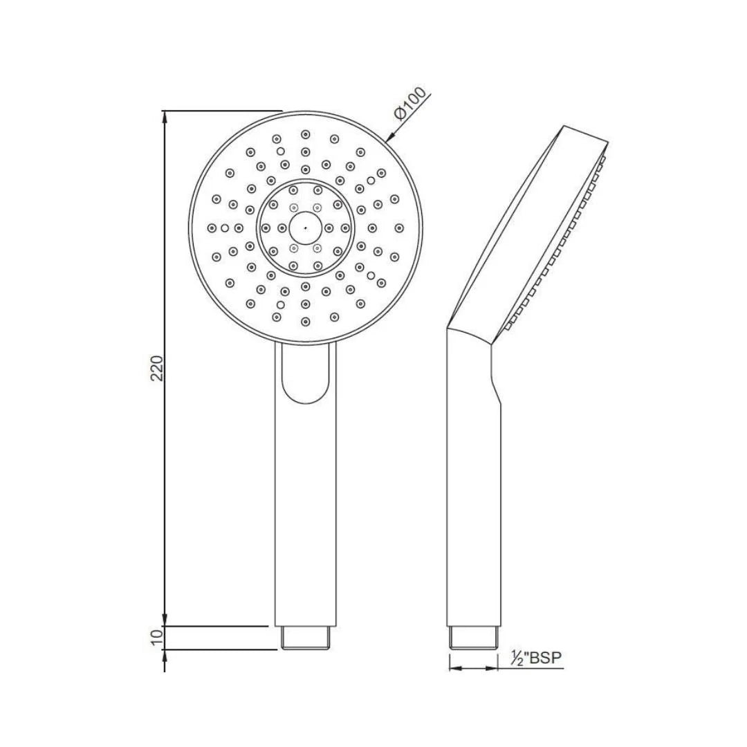 Jaquar Single Flow Hand Shower HSH-CHR-1937 - Chrome - Image 2