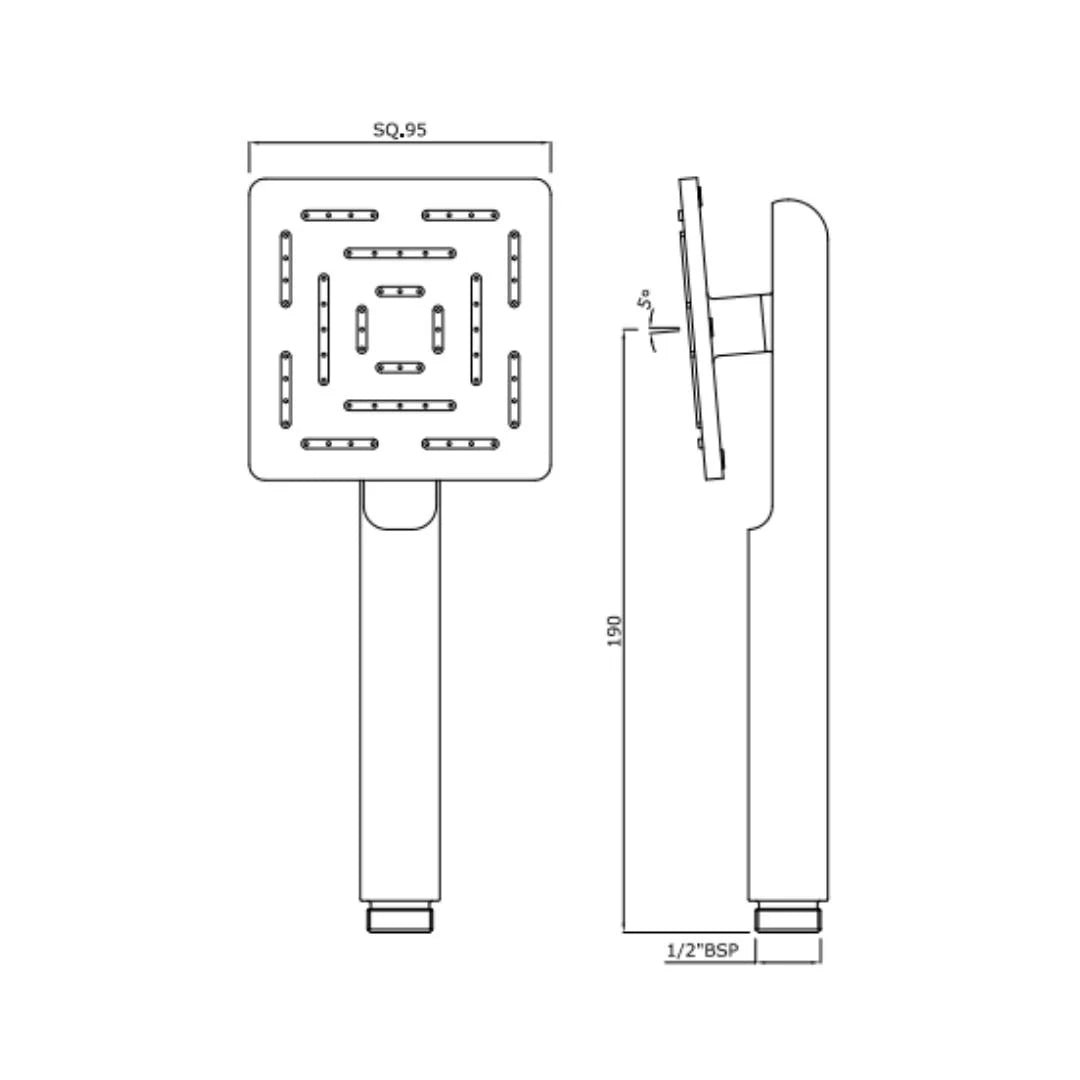 Jaquar Single Flow Hand Shower HSH-SSF-1655 - Stainless Steel - Image 2