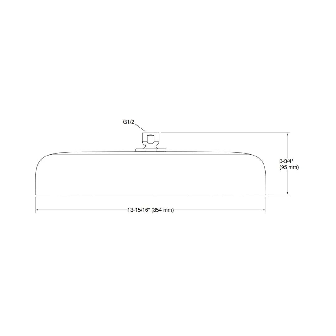 Kohler Single Flow Overhead Shower Statement 26294IN-CP - Chrome - Image 2