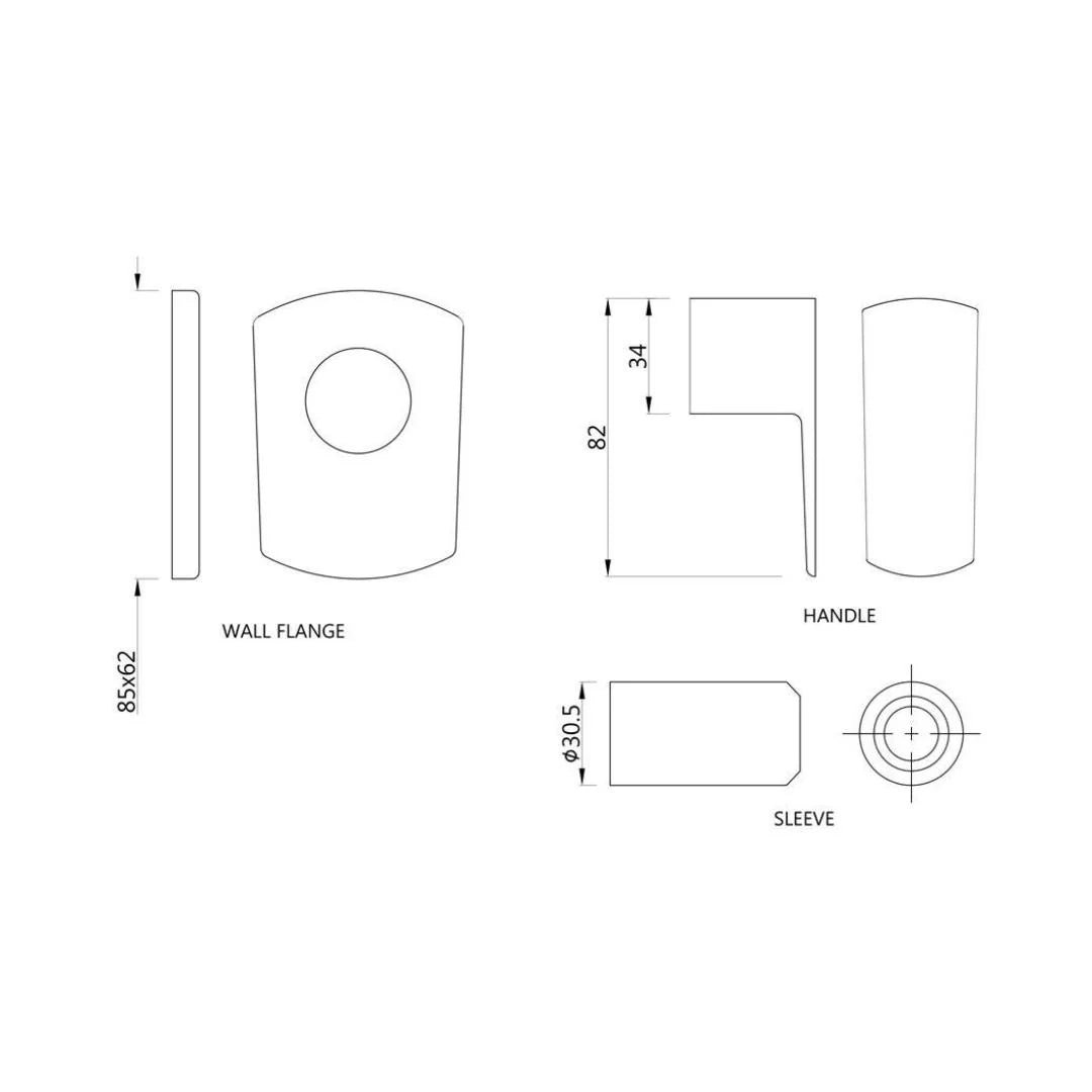 Jaquar Basin Area Stop Valve Kubix Prime KUP-CHR-35083KPM - Chrome - Image 2