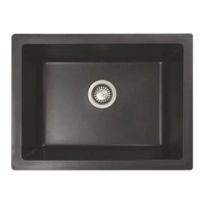 Nirali Quartz Sink Quartz Elite Range LIVIA BIG ( 21 x 18 inches ) - Black